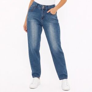 TALA Womens Size 14 Medium Wash Skinny Jeans Blue Stretch Denim Mid Rise